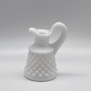 Fenton Milk Glass Hobnail Oil Cruet